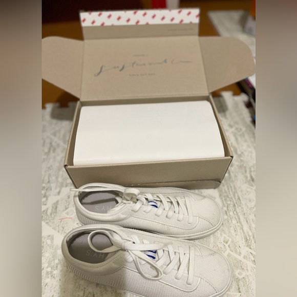 Rothy’s Shoes-Bright White Color-Lace Up Sneaker - Picture 3 of 16